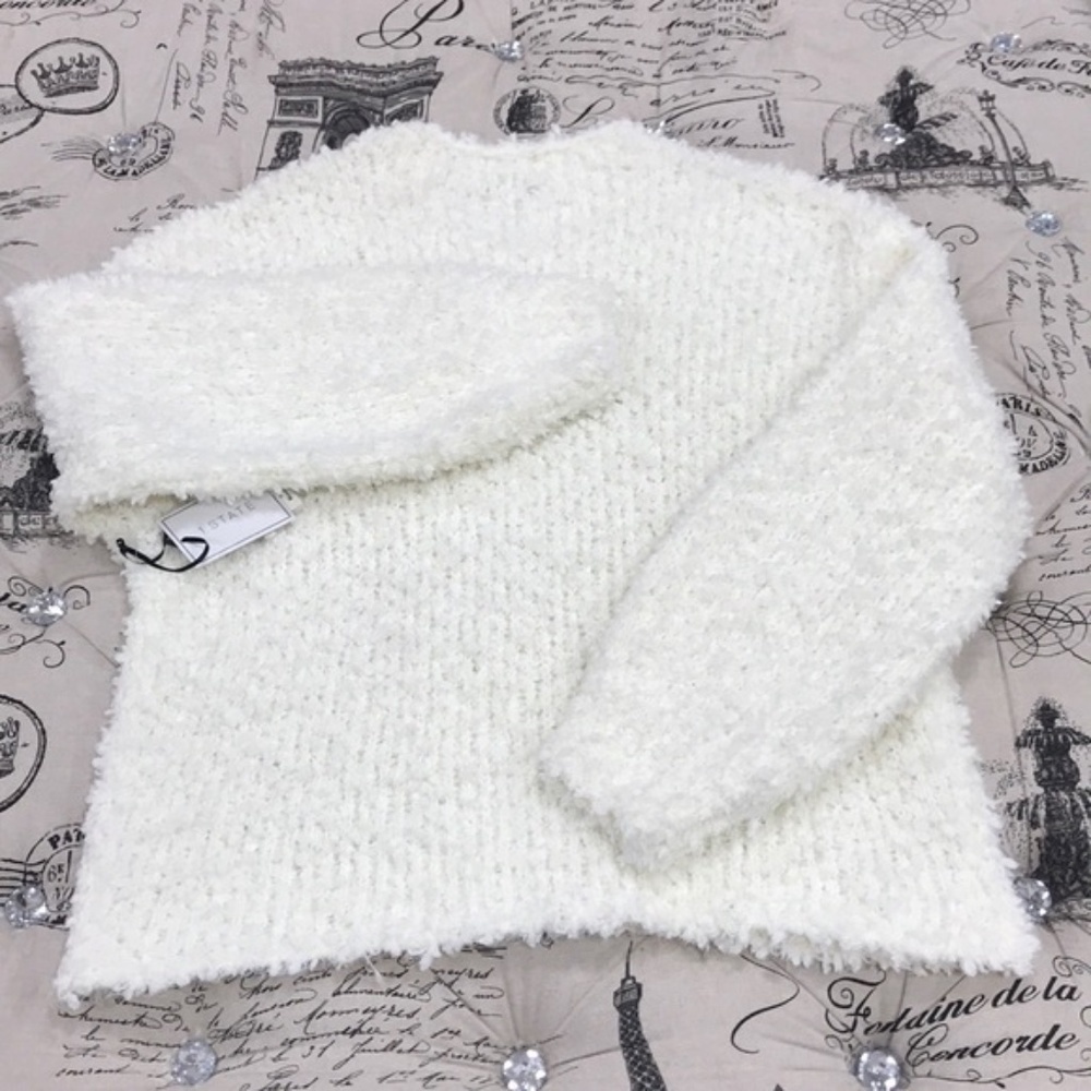 1.state Mock-Neck Poodle-Textured Sweater - Picture 5 of 6